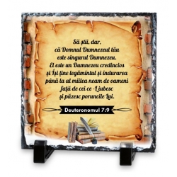 Piatra ardezie mesaj, Sa stii dar ca Dumnezeul tau este singurul Dumnezeu